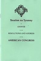 Cover of Taxation, No Tyranny